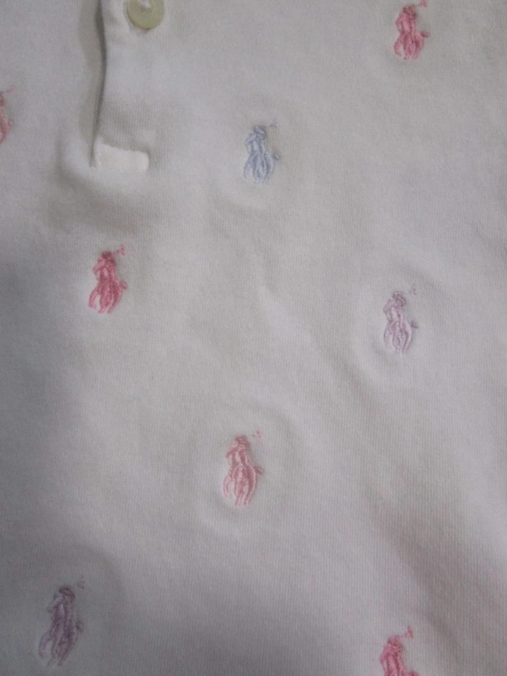 Lot Of 2 Ralph Lauren Baby Pink Floral 1 Piece & Ruffle Dress Girls 3-9 Months - Image 3 of 4