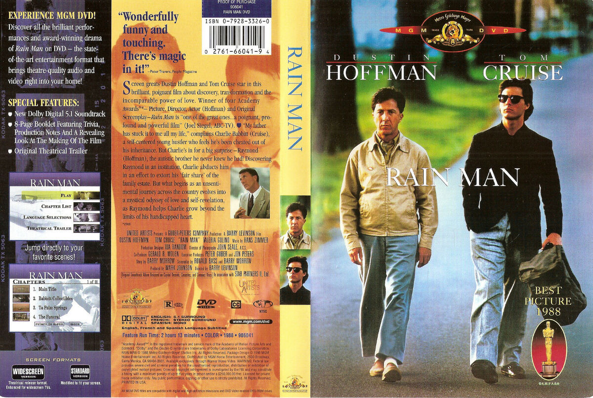 RAIN MAN (DVD, 1988) Very Good Condition Region 4 $5.95 - PicClick AU