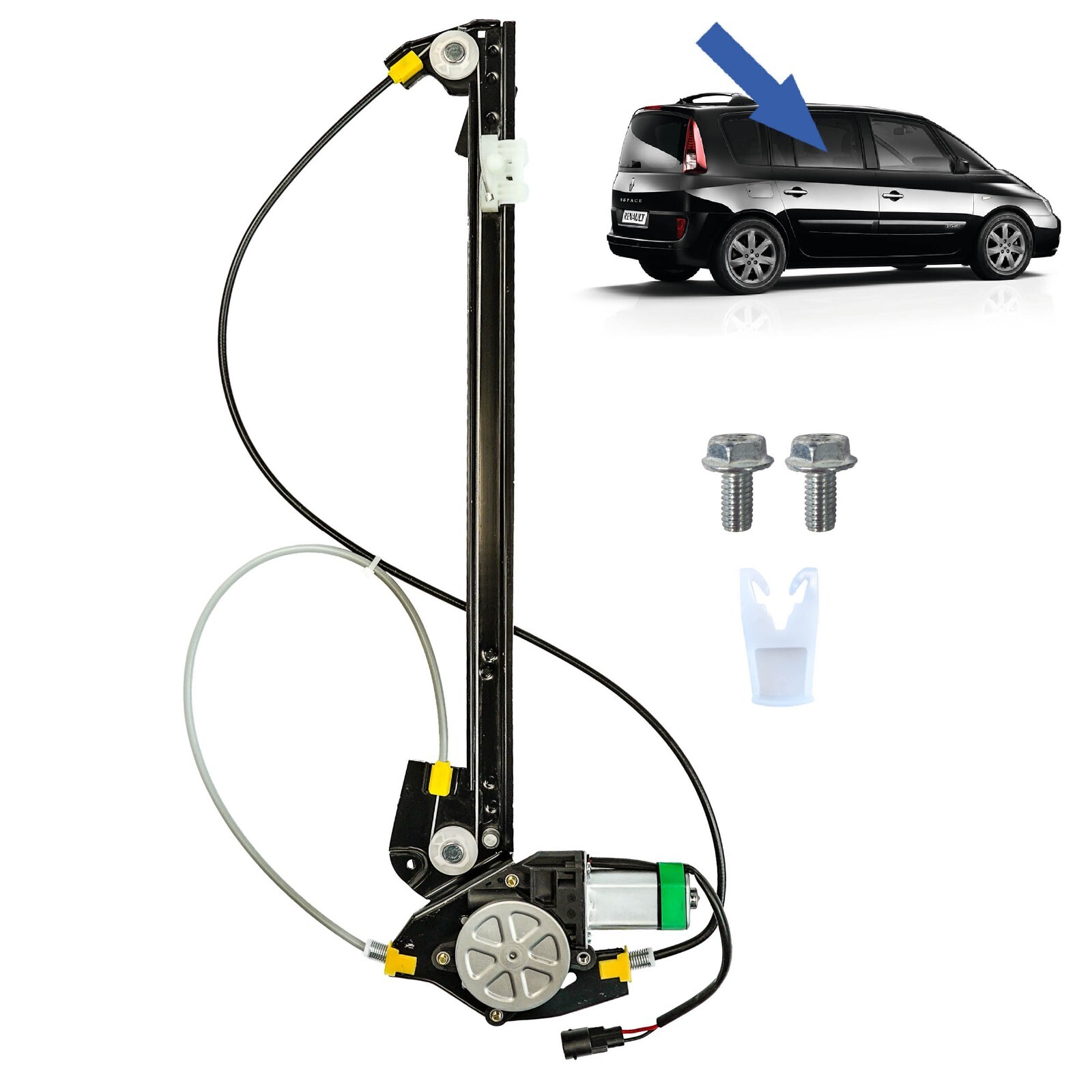 Moteur lève-vitre électrique arrière droit Renault Espace 4 d'origine 8200485233
