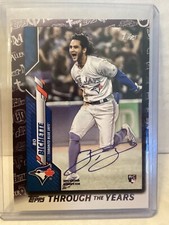 2021 Topps Series 1 Bo Bichette Through The Years Rookie Auto Reprint TTY-30 + 1