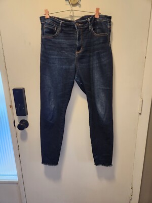 Bootlegger High Rise Skinny Navy Jeans High Stretch 32x29