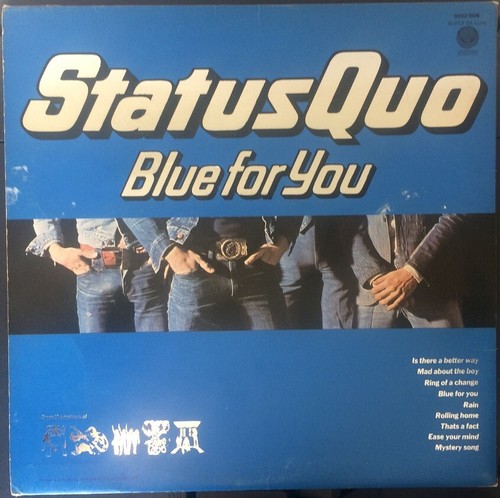 STATUS QUO Blue For You Vinyl Record Album LP Vertigo 1976 Francis Rossi & Rock - Picture 4 of 6