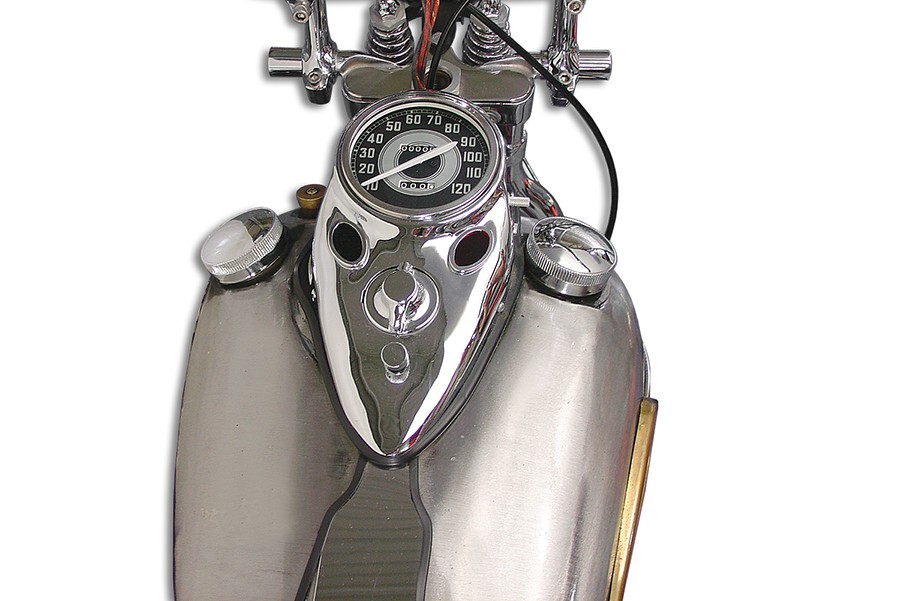 Harley Dash Panel FL FXR Cateye Kit Chrome 2:1 Ratio Speedo V-Twin 39-0903 X2