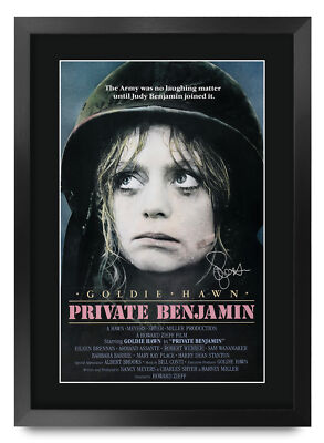 Privat Benjamin Filmplakat signiert gedruckt Autogramm A3 gerahmt Memorabilia