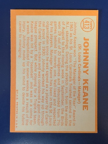 Tarjetas de béisbol Topps 1964 completa tu conjunto que elijas #371 - 446 - Imagen 87 de 151
