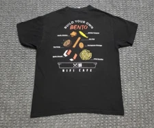 HIFI Cafe Okazuya MEDIUM Black T Shirt Hawaii's Finest Kaka'ako Bento Shop