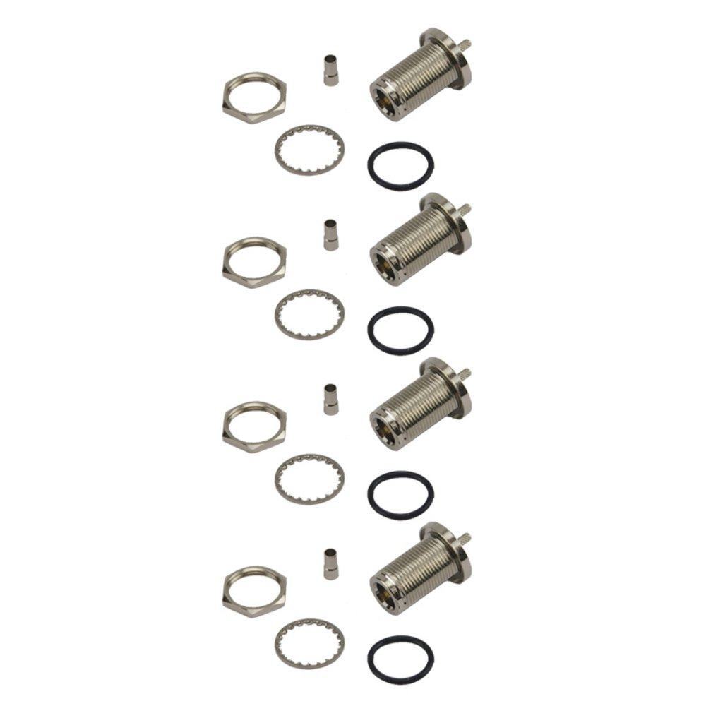 4 Pack N-Type Female Crimp Connector - RG316/RG174 Cable Crimp Easy to Use