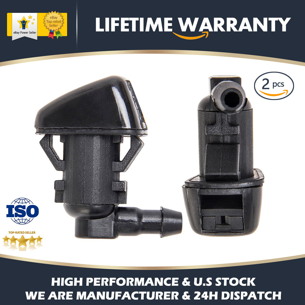 Washer Fluid 7C3Z-17K605-A Wiper Fluid Nozzle Hose Kit Fit For 2008 2009 2010 Ford Super Duty F-250 F-350 F-450 F-550 Windshield Washer Jet Nozzles(Two Fan Spray Hole) & Rubber Tube Kit–Replaces - Foto 10