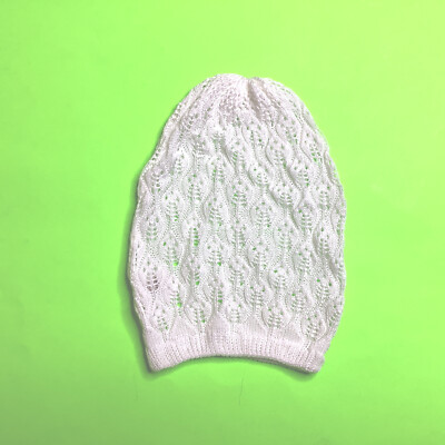 TALLA UNICA Women s Knit Hat One Size White NEW