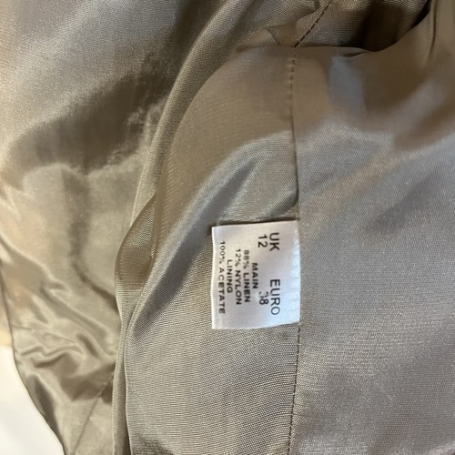 Alex & Co Leopard Print Silver Bolero Size 12 Linen Blend - Picture 3 of 3