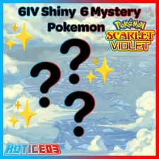 ✨ SHINY 6IV set of 6! MYSTERY POKEMON ✨ Pokemon SCARLET and VIOLET 🚀Fast