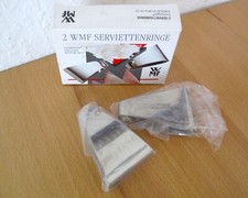 2 WMF Serviettenringe 06 5777 6040, Cromargan Edelstahl Rostfrei 18/10 mit OVP