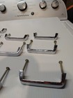 Vintage Set Of 11 Drawer Handles Pulls  From Metal Kitchen Cabinet's  1960s  — photo 1