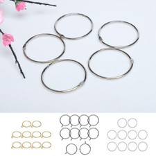 Curtain Rings 10pcs Metal Circular Easily Glides for Curtain Rods Shower Curtain