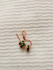 EMERALD GLASS CRYSTAL RONDELLES GOLD PLATE 5mm  10 Pieces