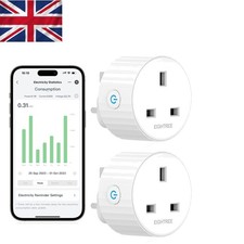 Compact Smart Plug 2 Pack – Wi-Fi Socket with Timer Function for Home Automation