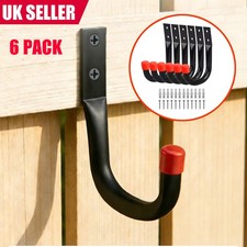 Image of 6Pcs Garage Storage Utility Hooks Universal Heavy Duty J Utility Hanging Hangers
