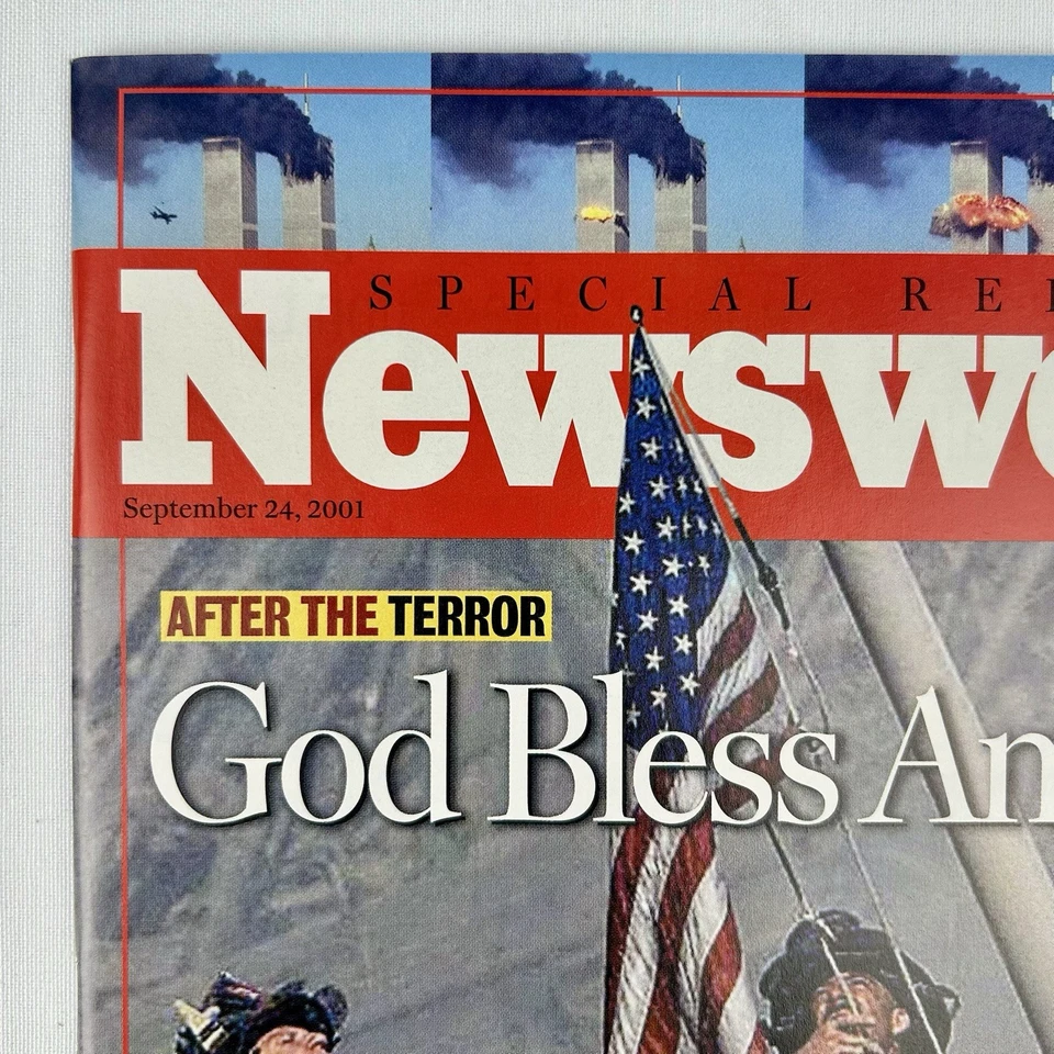 Newsweek Sept 24, 2001 God Bless America Flag Cover 9/11 Issue – Mint - Image 2 of 4