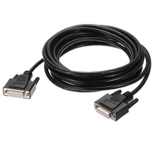 DB15 Serial Cable, 28AWG Aluminium Foil Shielded DB15 Female to Female, 16.4 ft