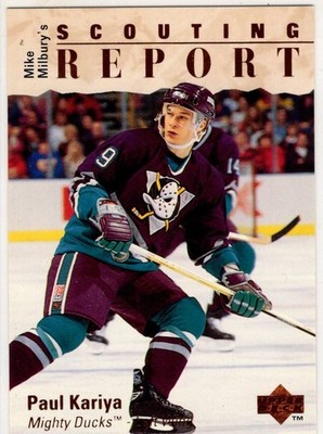 1995 Upper Deck Hockey Paul Kariya No. 245 Mighty Ducks of Anaheim
