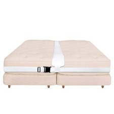 Kit convertidor puente cama doble a king, almohadilla de relleno hueco para Guest King, blanco