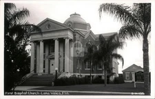 First Baptist Church of Lake Wales FL Florida Cline RPPC Photo Postcard COPY