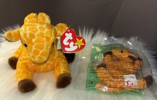 Ty Beanie Baby Twigs the Giraffe 1995 & McDonald’s Twigs 1998/1993 Errors New