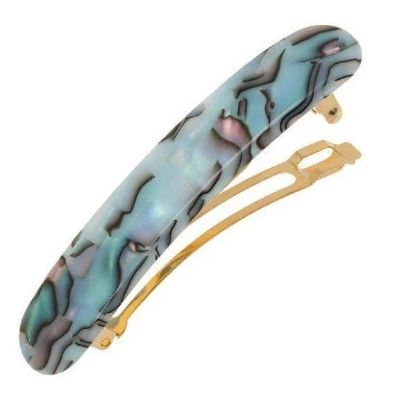 France Luxe Classic KALA Barrette handmade French clip blues - Image 4 of 4