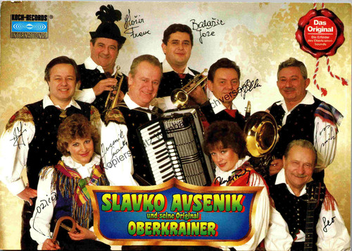 Autogrammkarte Slavko Avsenik und Band (1929-2015) Avsenik, Slavko : 308510 - Bild 1 von 2
