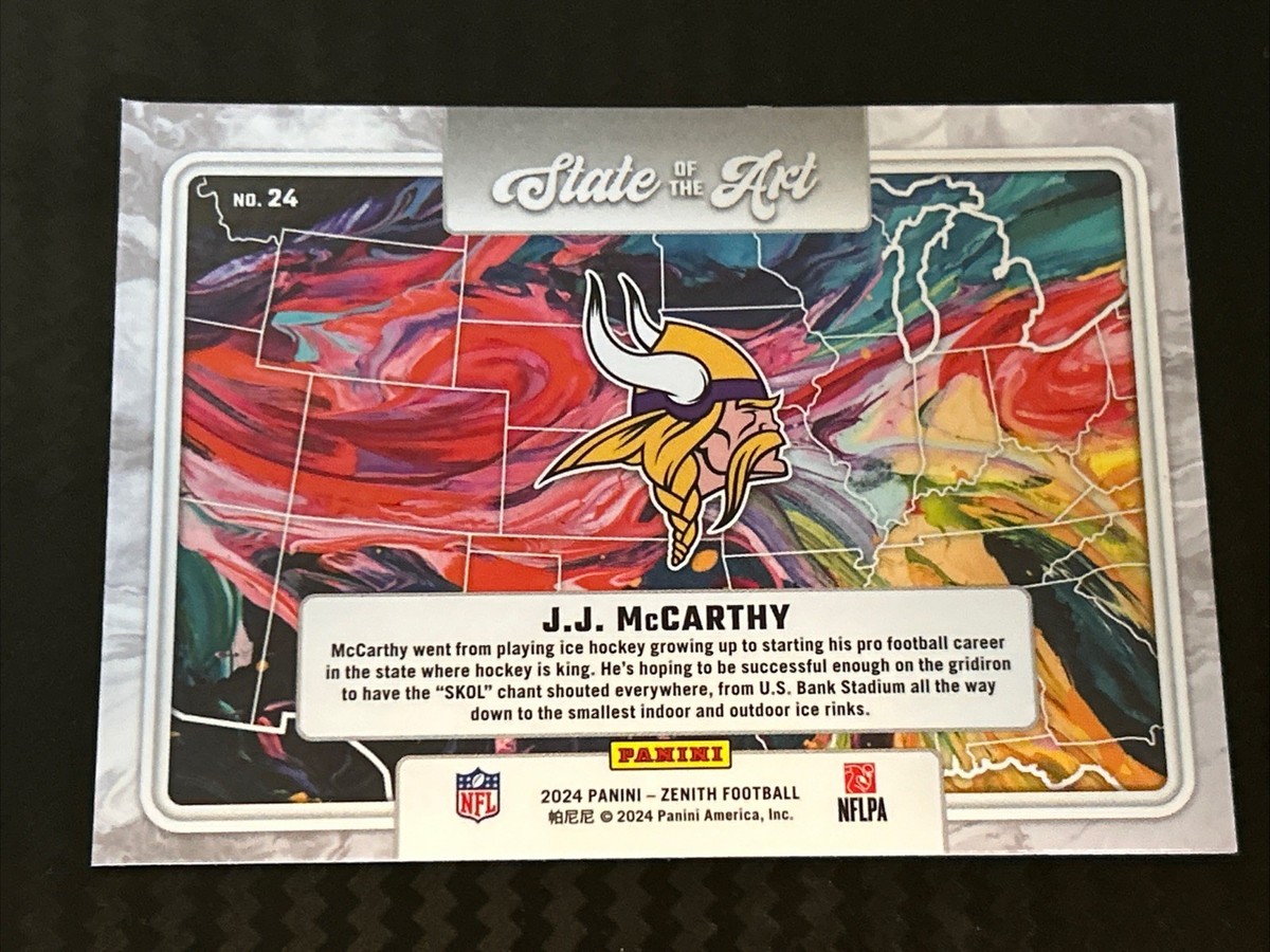2024 Panini Zenith - State of the Art J.J. McCarthy #24 (RC) | eBay