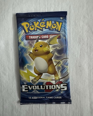 XY Evolutions Pokémon TCG Booster Pack Raichu Art 10 Cards English