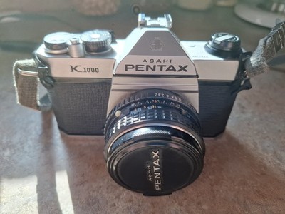 Pentax Asahi K1000 35mm SLR Camera Kit w/ 50mm f/1.4 Lens Made in Japan -VG
