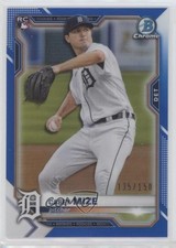 2021 Bowman Chrome Blue Refractor 135/150 Casey Mize #9 g2d
