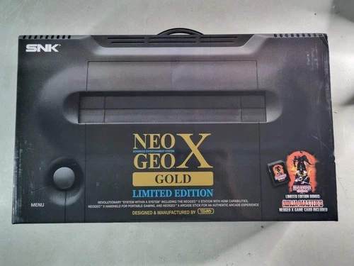 Neo Geo X Gold Limited Edition Console COMPLETE + Ninja Masters