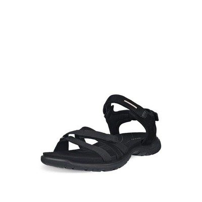 Ecco Damen Sandalen Offroad Roam W bequem schwarz Leder Textil 853303