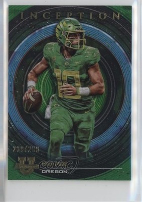 2022-23 Bowman Inception University Green Foil 239/299 Bo Nix #61 1ol2