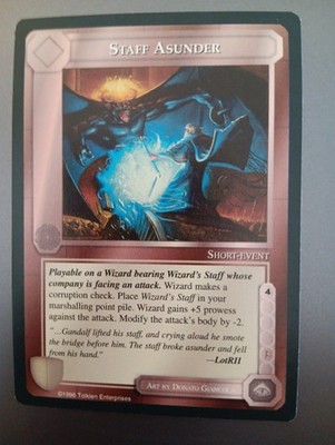STAFF ASUNDER - Meccg - Middle Earth CCG - Dragons - METD