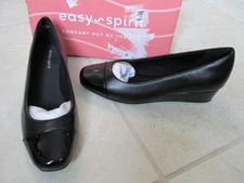 NEW Easy Spirit Gilian3 Slip On Comfort Wedge Pumps WOMENS SZ 7 M Black $79.