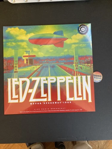 RARE LED ZEPPELIN  RECORD ALBUM "MOTOR SPEEDWAY 1969YELLOW VINYL , SEALED LP New