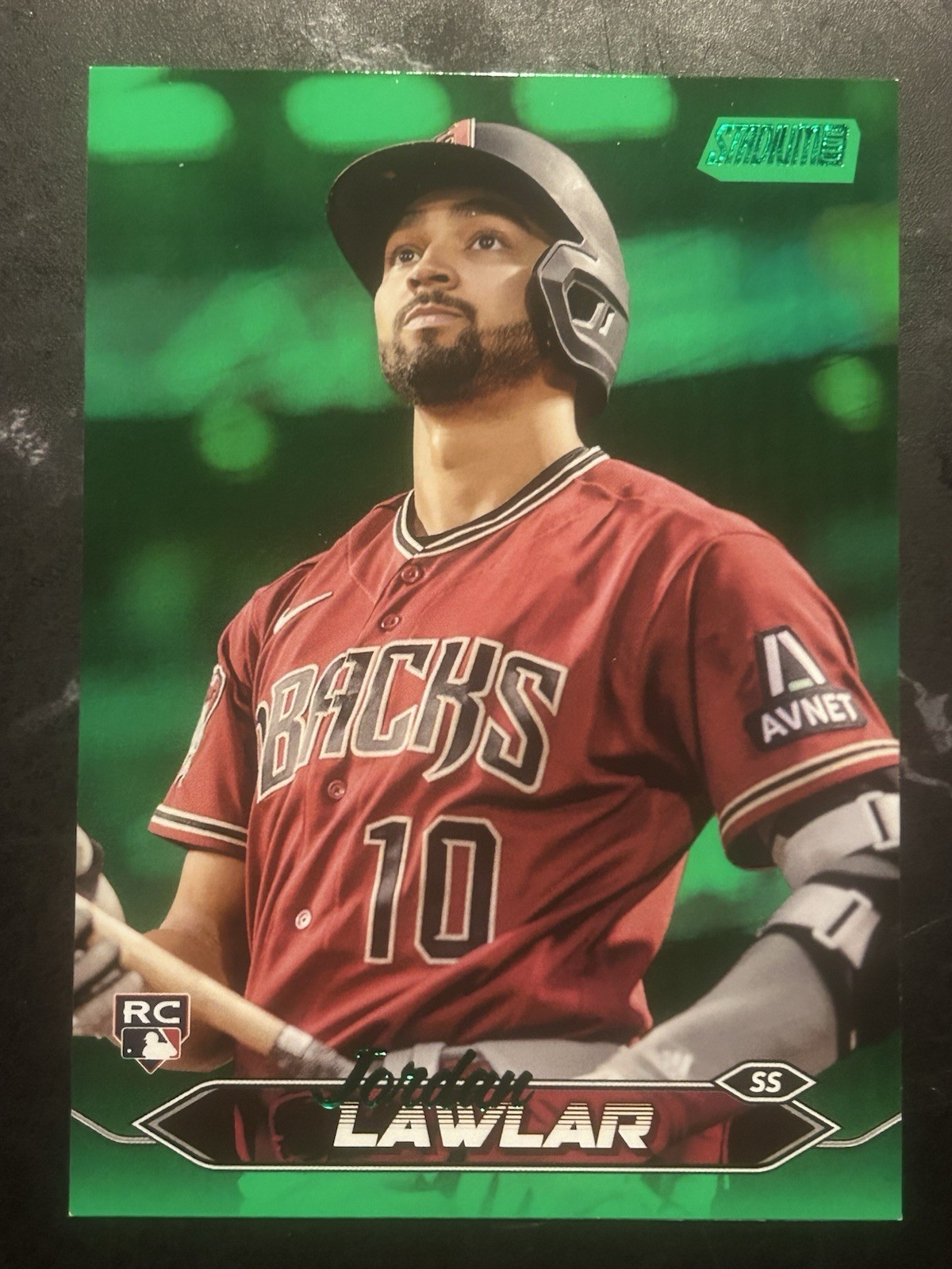 Jordan Lawlar Green Foil /199 - 2024 Topps Stadium Club - #12 (RC) SP