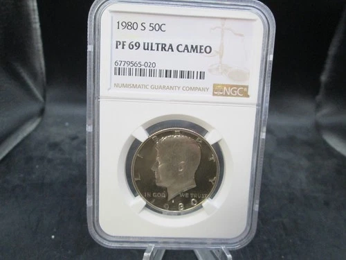 1980 S US Franklin PROOF Half Dollar NGC PF 69 Ultra Cameo
