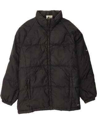 ASICS Mens Padded Jacket UK 44 2XL Black Nylon DH05