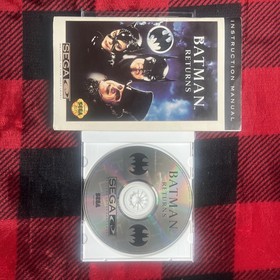Batman Returns (Sega CD) Disc & Manual - Tested - Authentic