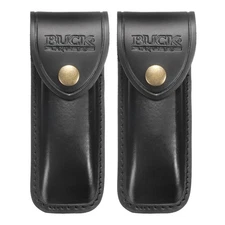 2pcs Leather Knife Sheath 5.71" Pocket Knife Sheath for Belt Knife Black