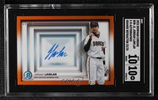2022 Bowman in 3-D! Orange Refractor 23/25 Jordan Lawlar SGC 10 GEM Auto 0vf5