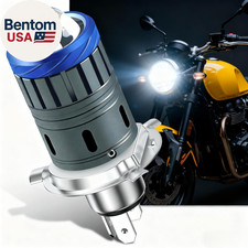 Universal H4/9003 LED Motorcycle Light Bulb Hi/Lo Beam, 300 Brighter, 6000K Coo