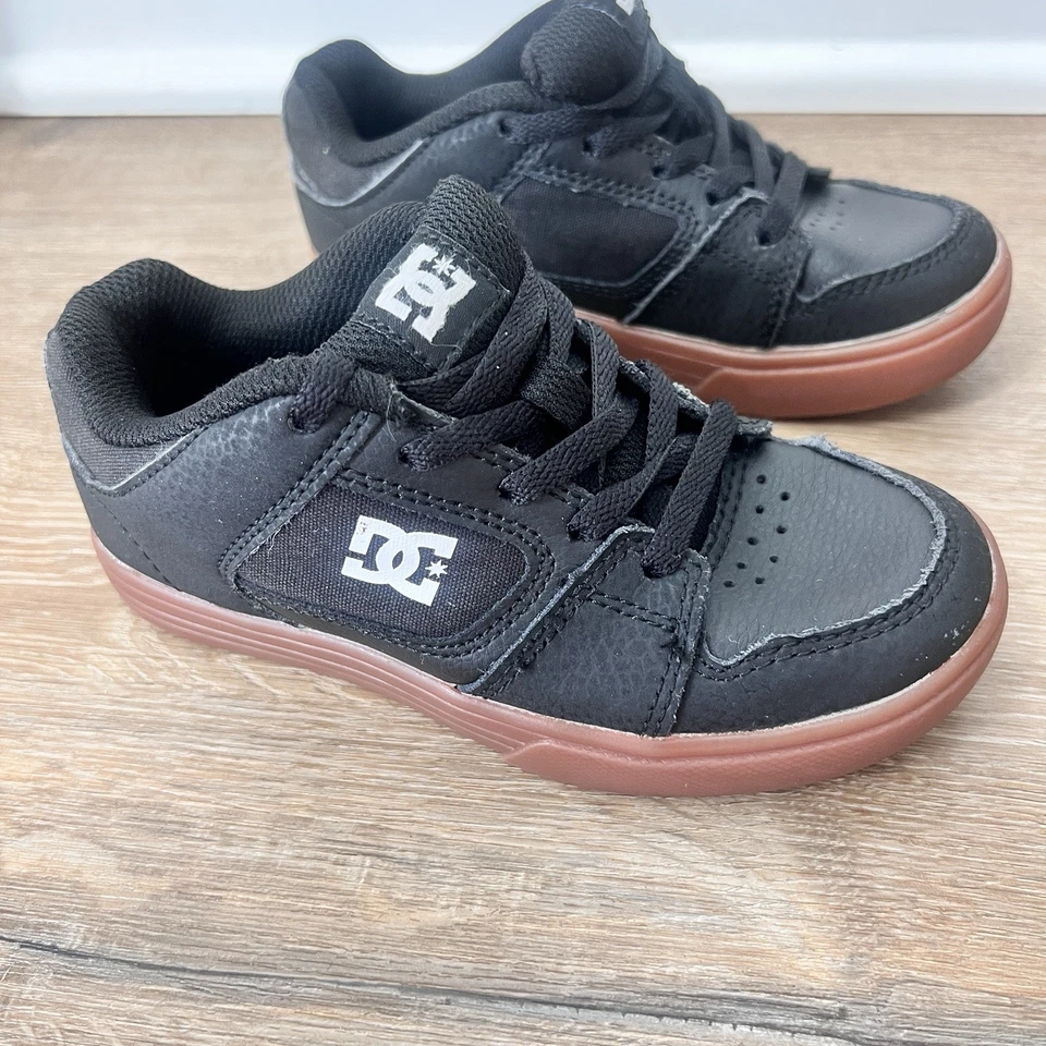 DC Shoes Tenis de Cuero Esmerilado Niños 12 Negro L Blanco Zapatos de Skateboarding Niños Foto 2 de 4