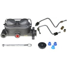 Dual Bowl Master Cylinder Conversion Non Power Drum Brakes Oe Steel Kit Musta...