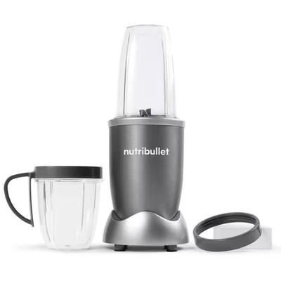 24 Oz. Single Speed Gray Black Jar Blender