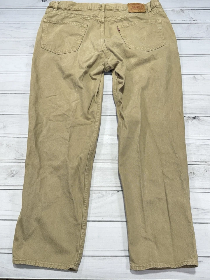 Jeans vintage Levis 550 44x32 tostados años 90 patinador grunge ropa de calle holgados relajados Y2K Foto 3 de 4